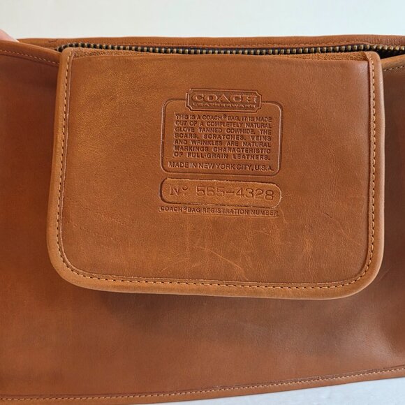 EUC NYC Vintage Coach Slim Clutch Large (#9555) in British Tan - Picture 11 of 11